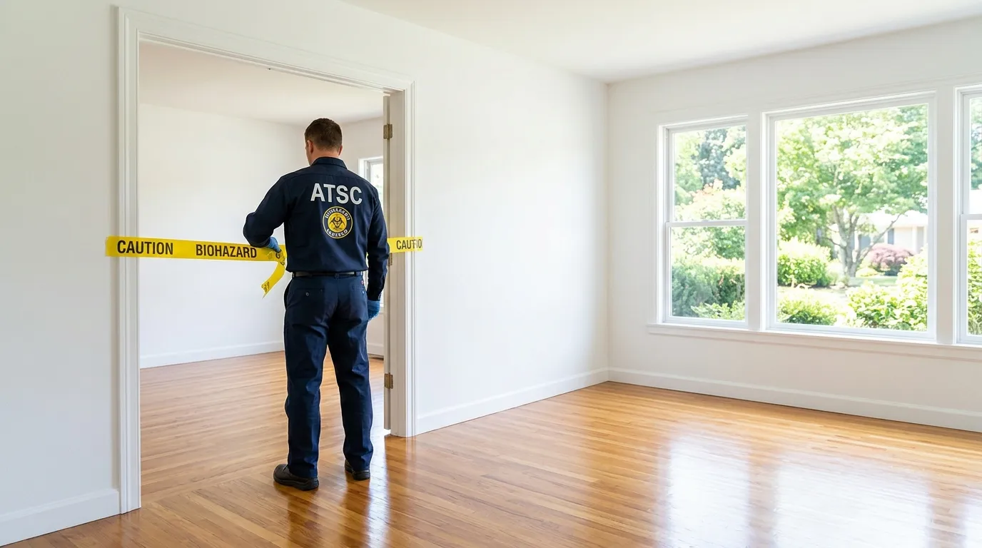 Certified biohazard cleanup crew performing Crime Scene Cleanup in Greenpoint